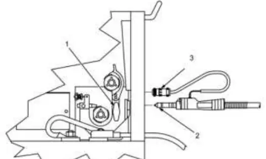 Installationsdiagramm des Schweißbrenners