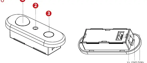 Komponenten des Sensors