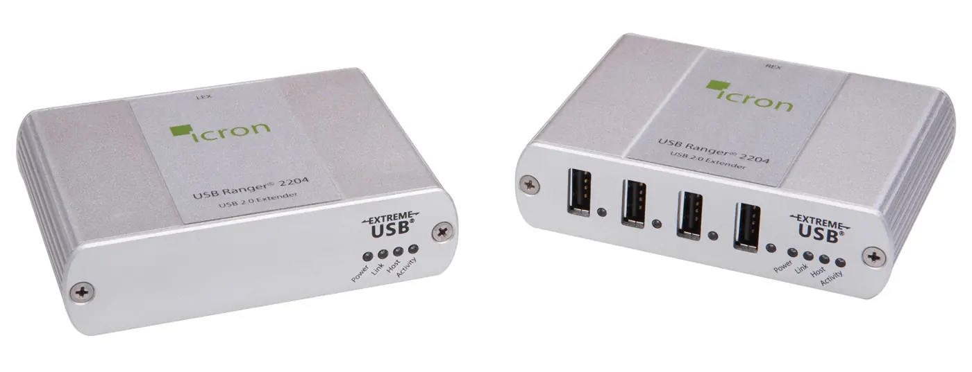 Icron USB 2.0 Ranger 2204 LEX und REX Einheiten