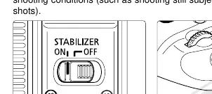 Bildstabilisator-Schalter