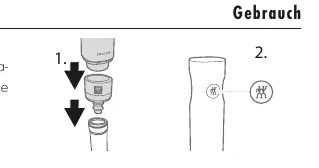 Vakuumieren einer Flasche