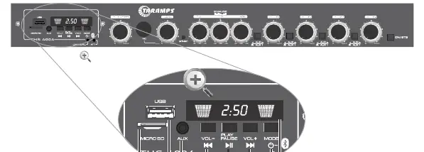 Frontpanel-Steuerelemente