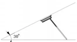 Einstellung des Aufstellwinkels (30° oder 40°)