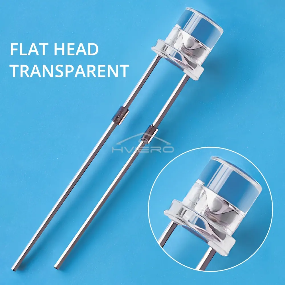 Detailansicht der 3mm Flachkopf-LED