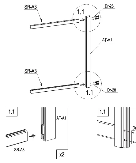 Schritt 1: Rahmenmontage