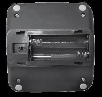 Batteriefach der Basisstation mit F/C-Schalter