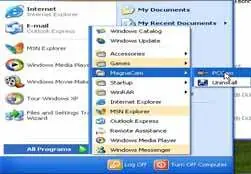 PC-Kamera-Modus Software-Menü
