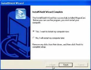 Abschluss der Softwareinstallation