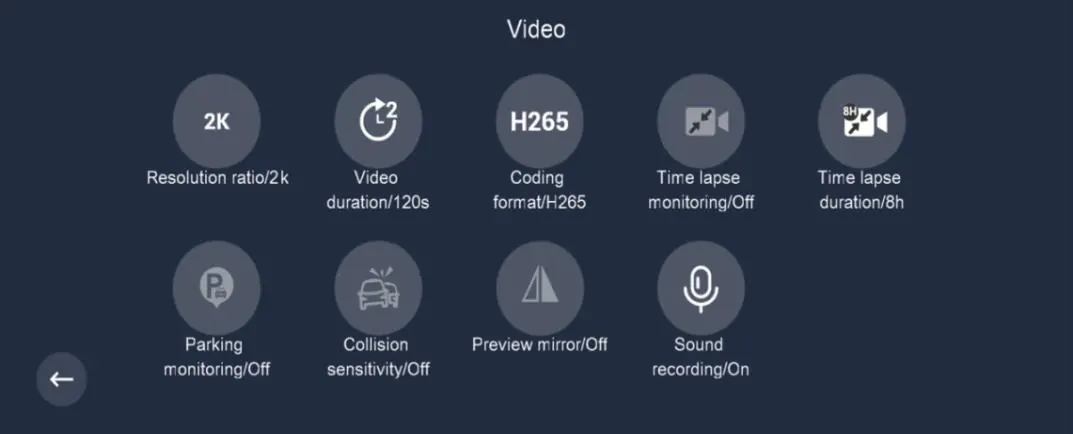 Videoeinstellungen