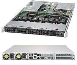 SuperServer 1028U-E1CR4+ Ansicht (vorne und hinten)