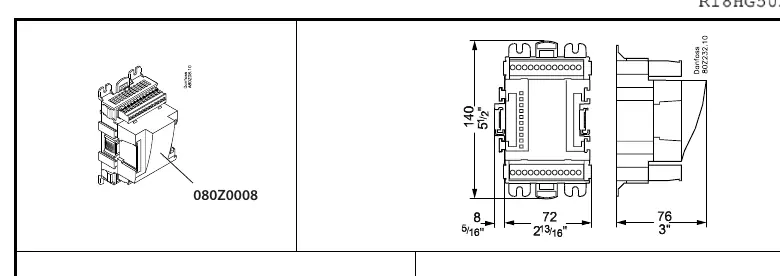 Abmessungen und Montagehinweise für das AK-XM 102A