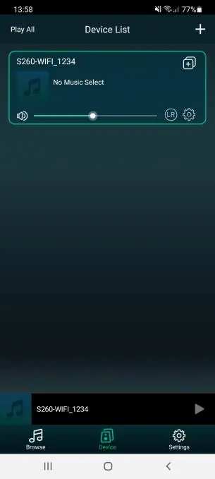 Geräteliste in der App