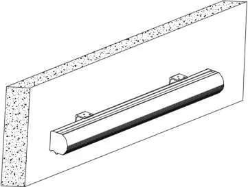 Wandmontage der Halterung