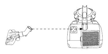 Parkposition des Staubsaugers (Fig. B)