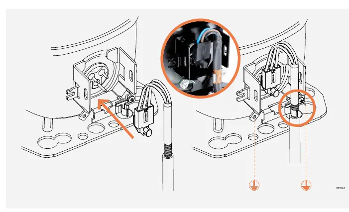 Erdung des Kompressors und Controllers