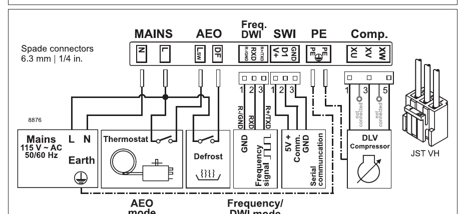 Schaltplan für den DLV Kompressor-Controller