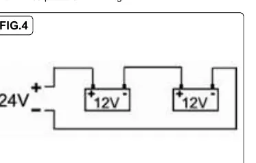 Reihenschaltung von Batterien