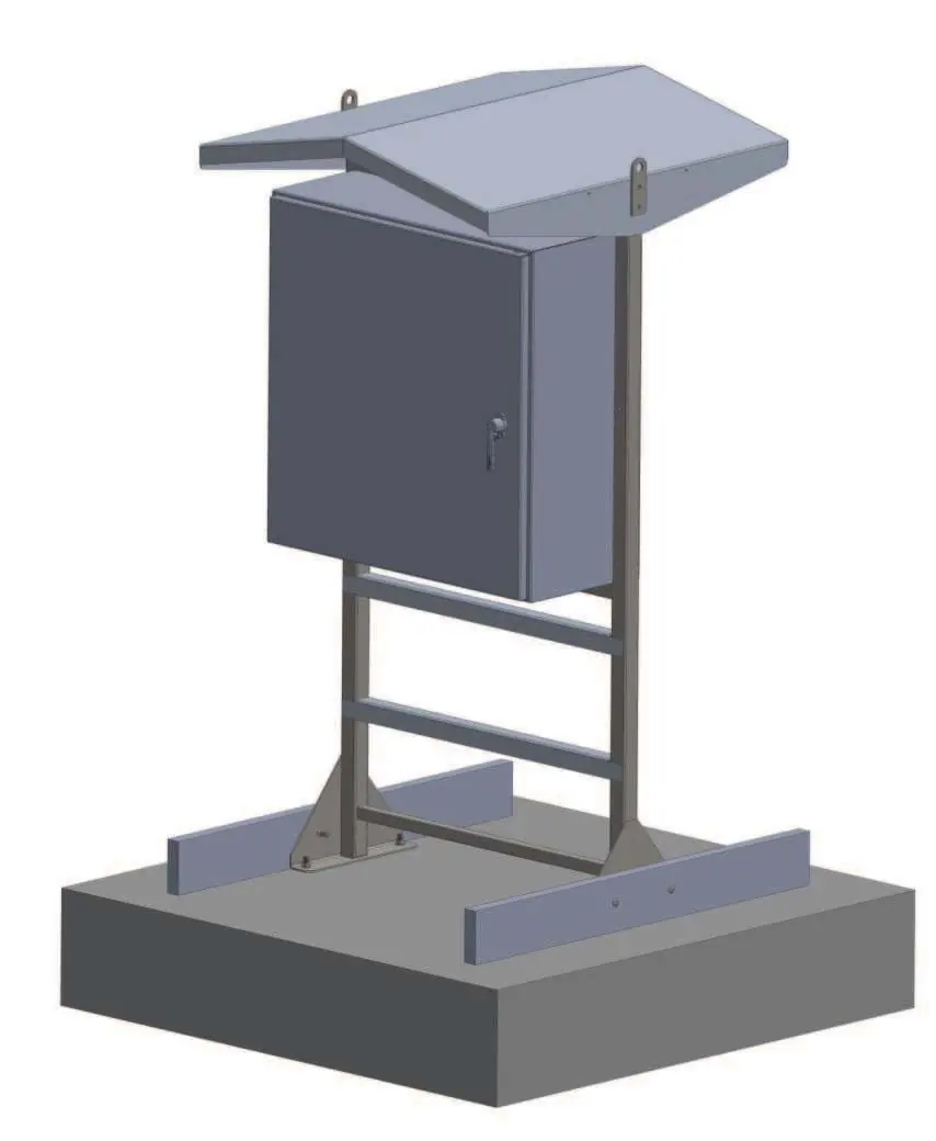 Verankerung auf dem Betonfundament