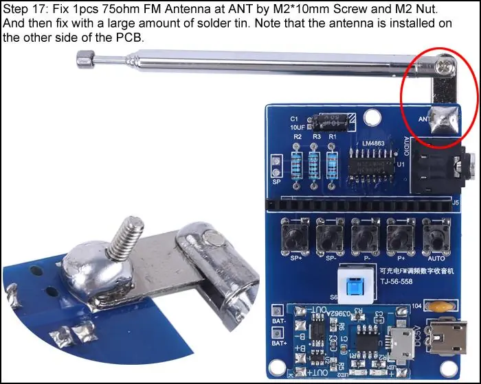 Installation der FM-Antenne