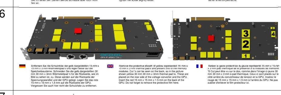 Platzierung der Backplate-Pads