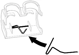 Verwendung der Festhaltefeder