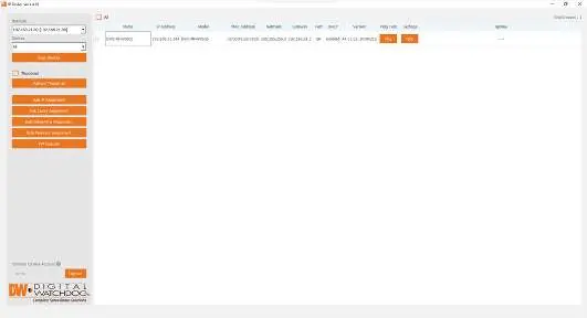 DW IP Finder Software Oberfläche
