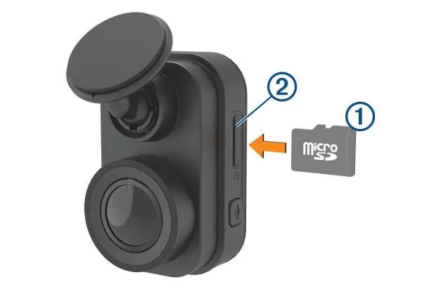 Einlegen der microSD-Speicherkarte