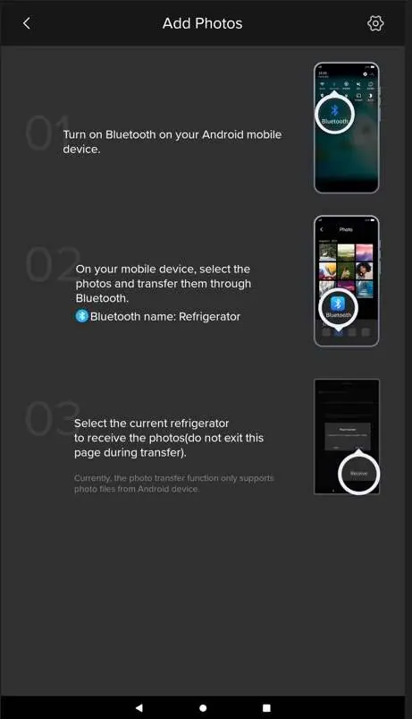 Schritte zur Bluetooth-Übertragung