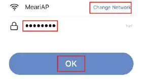 WLAN-Einrichtung in der App