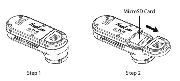 Einsetzen der MicroSD-Karte