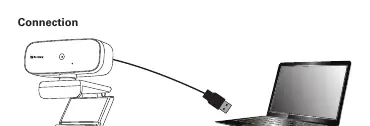 Anschluss der Webcam an einen Laptop