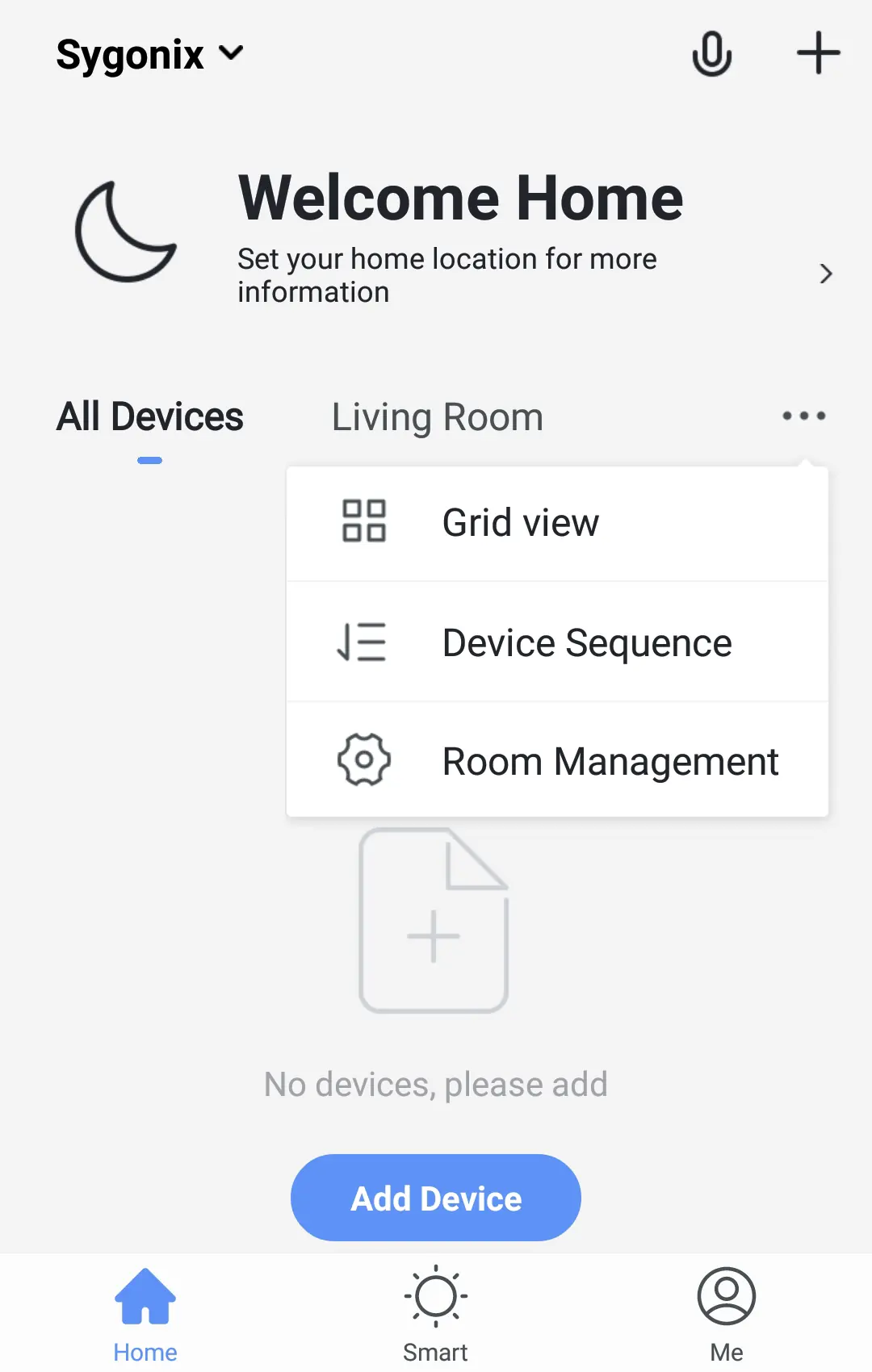 Startseite der App