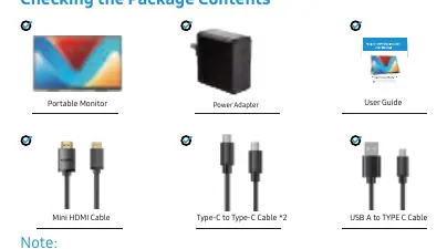Lieferumfang des Monitors