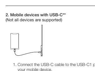 Anschluss an Mobilgeräte via USB-C