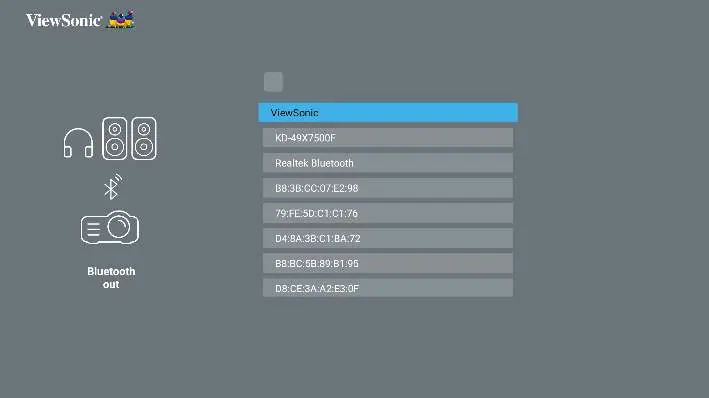 Bluetooth-Verbindungsoptionen