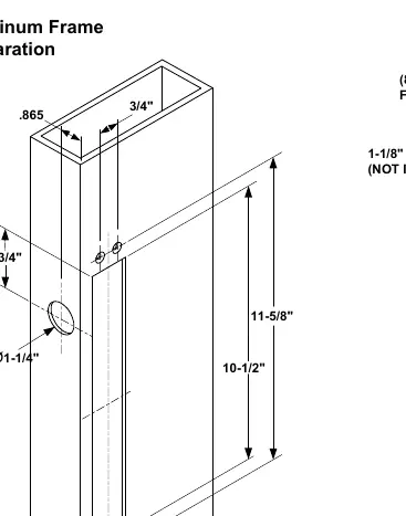 Vorbereitung des Aluminiumrahmens