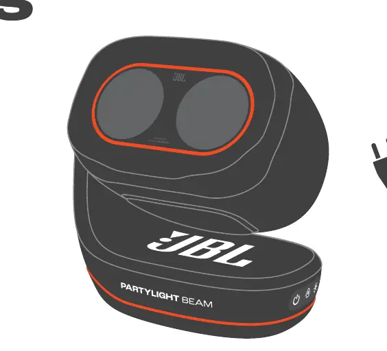 Lieferumfang des JBL PartyLight Beam