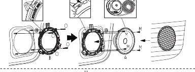 Montageschritte für den Woofer