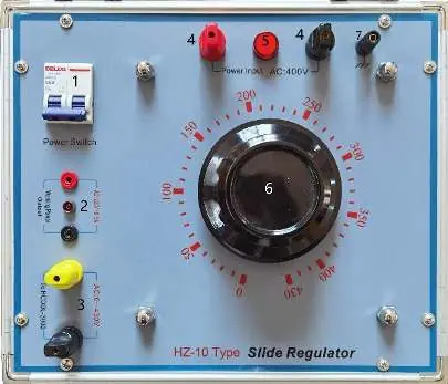 Bedienfeld des Spannungsreglers HZ-10