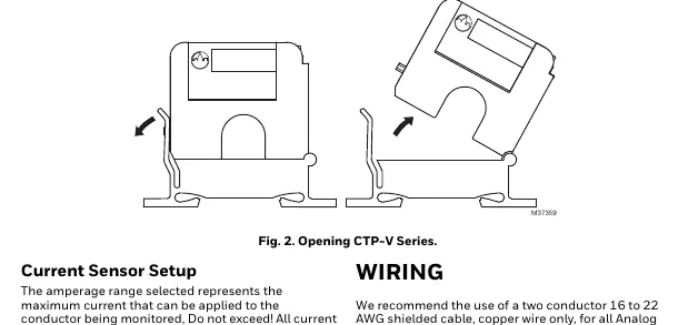 Öffnen des CTP-V Sensors