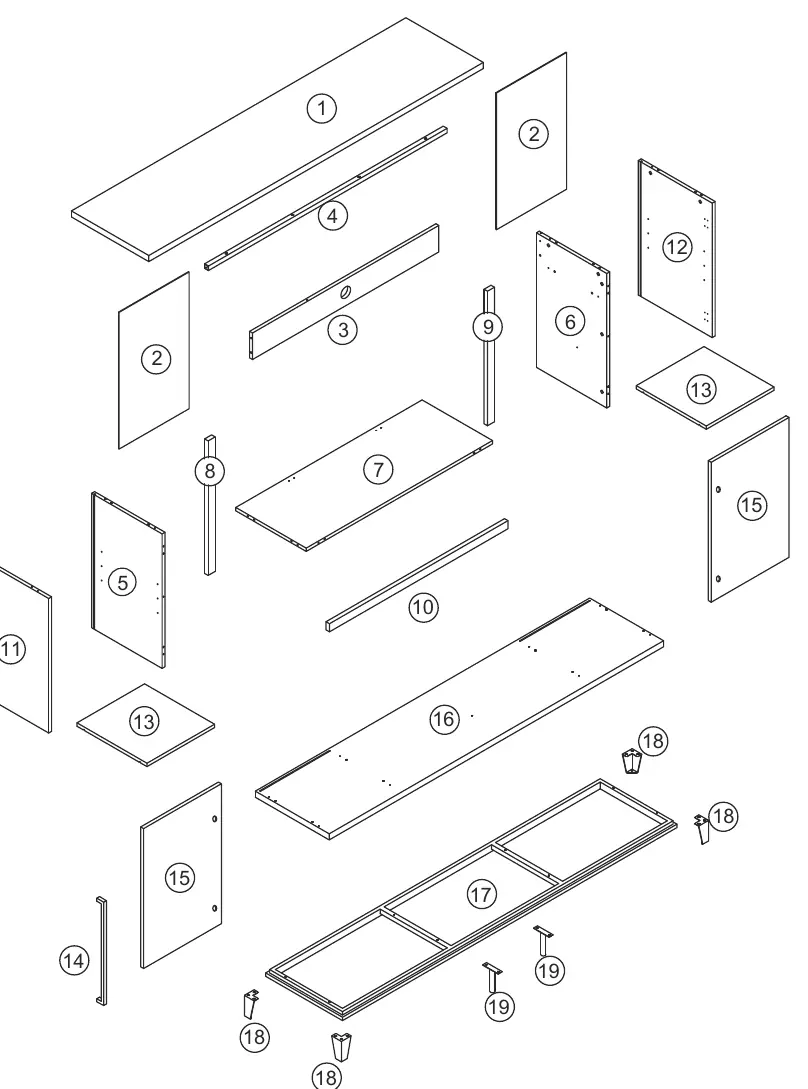 Übersicht der Bauteile
