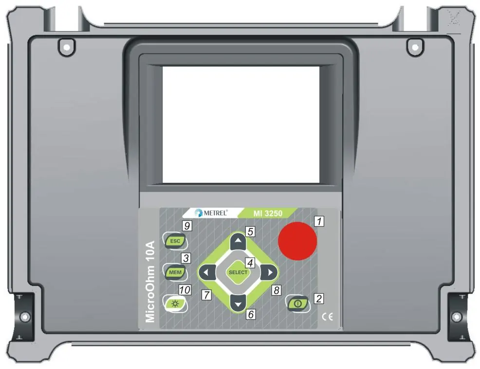 Bedienfeld des MI 3250