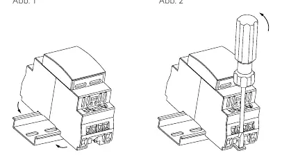 Montage und Demontage (Abb. 1 und Abb. 2)