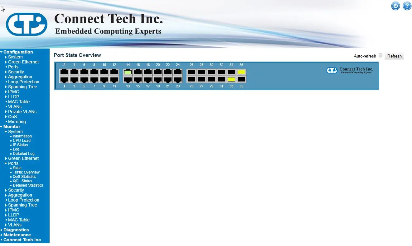 Web-Interface Übersicht