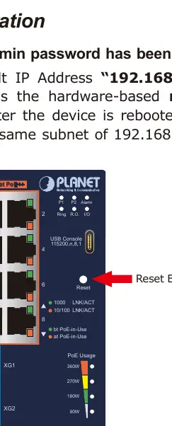Position der Reset-Taste