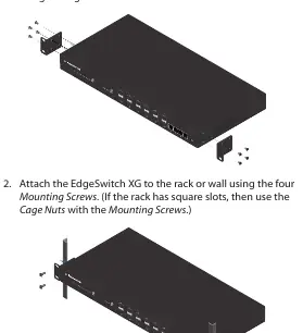 Rack-Montage des EdgeSwitch 16 XG