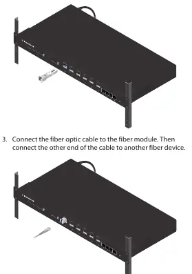 Anschluss von SFP+ Modulen