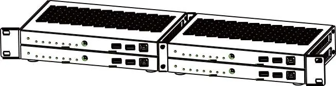 1U Rack-Montage