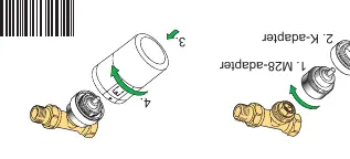 Komponenten des M28 Adapters