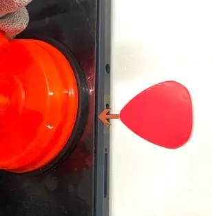 Erhitzen und Öffnen des Displays